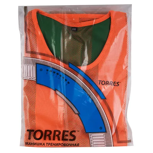 Манишка детская TORRES двухсторонняя, TR11949O/G, р.Jr, тренировочная, полиэстер, оранж-зелен за 1&nbsp;026.80 ₽ в Ярославле