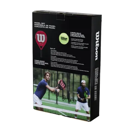 Набор для падела WILSON Optix XP Padel KIT, WR202110U2, ракетка + 3мяча, красный за 20&nbsp;362.60 ₽ купить в Ярославле