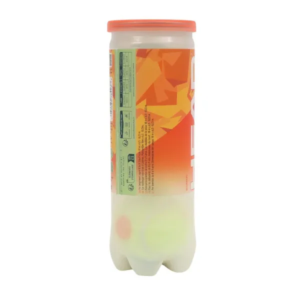 Мяч теннисный детский HEAD Stage 2 Orange, 578423,уп.3 шт, фетр,нат.резина,желто-оранжевый за 836.40 ₽ в Ярославле