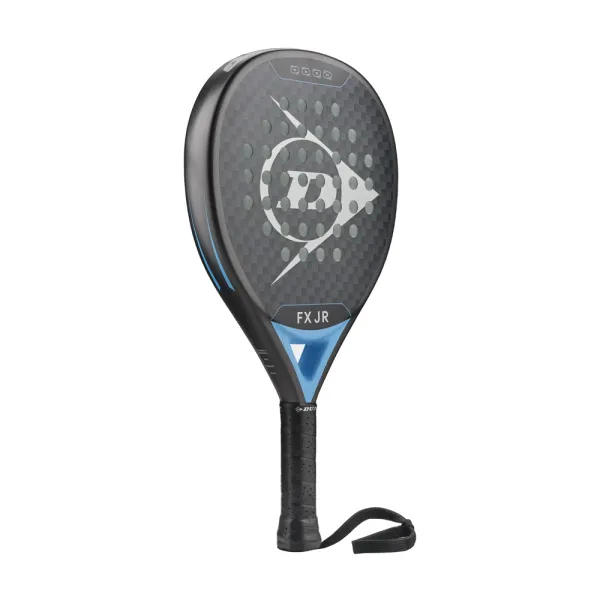 Ракетка для падела Dunlop FX Jr, 10370738, для юниоров, гибрид, графит, черно-голубой за 11&nbsp;019.40 ₽ в Ярославле