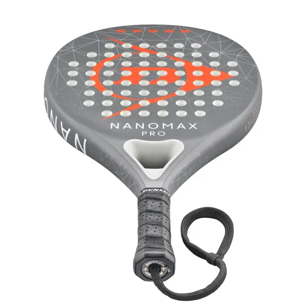 Ракетка для падела Dunlop Nanomax Pro, 10370739, для профессионалов, карбон,серо-оранжевый за 17&nbsp;248.20 ₽ в Ярославле