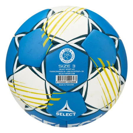 Мяч ганд. SELECT HB FORCE DB V25, 1622858205, Senior (р.3), EHF Appr,ПУ, гибр.сш., сине-белый за 8&nbsp;438.80 ₽ купить в Ярославле