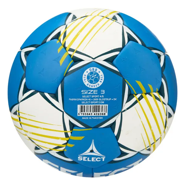 Мяч ганд. SELECT HB FORCE DB V25, 1622858205, Senior (р.3), EHF Appr,ПУ, гибр.сш., сине-белый за 8&nbsp;438.80 ₽ в Ярославле