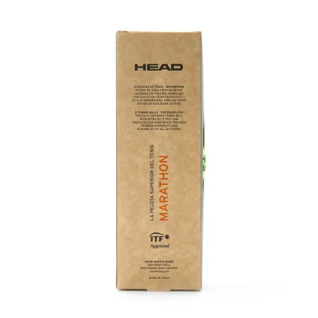 Мяч теннисный HEAD Marathon 3B, 578183, крафт. упак.3шт, без давления, фетр, нат.резина,желтый за 1&nbsp;055.70 ₽ купить в Ярославле