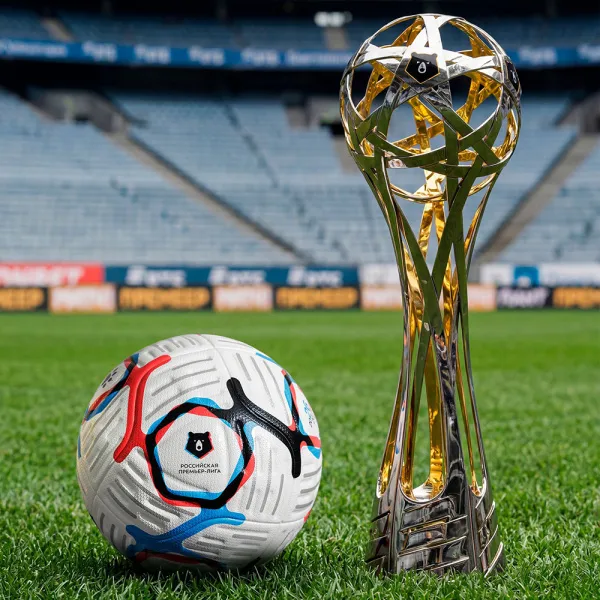 Мяч футб. KELME Russian Premier League, 7601QU5216-100, р.5, FIFA Pro, 10п, ПУ, термосш, бел-син-кр за 10&nbsp;672.60 ₽ в Ярославле
