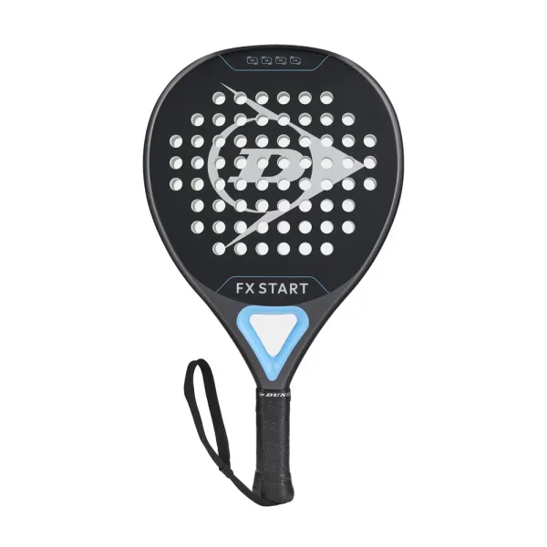 Ракетка для падела Dunlop FX Start, 10370737, для начинающих, гибрид, графит, черно-синий