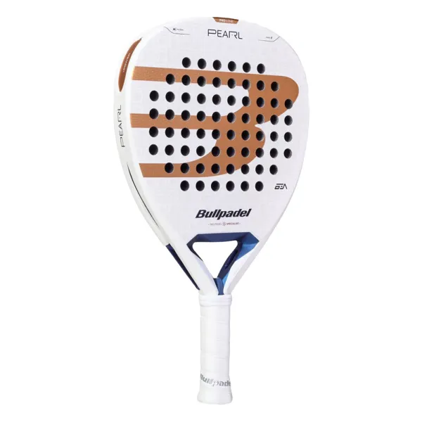 Ракетка для падела BULLPADEL Pearl 27, 497249, для проф-в, стекловолокно,карбон, бело-золотистый за 44&nbsp;319 ₽ в Ярославле