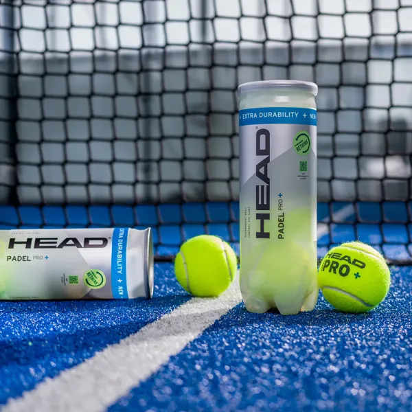 Мяч для падела HEAD Padel Pro+, 540203, уп.3 шт, FIP Approved, войлок,нат.резина,желтый за 933.30 ₽ в Ярославле