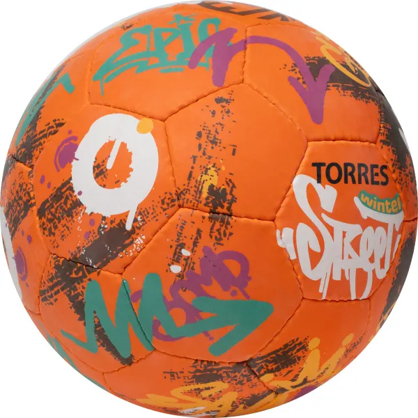 Мяч футб. TORRES Winter Street, F023285, р.5, 32 пан, рез, 4 подкл. слоя, руч. сшив,оранж-мультик. за 2&nbsp;713.20 ₽ в Ярославле