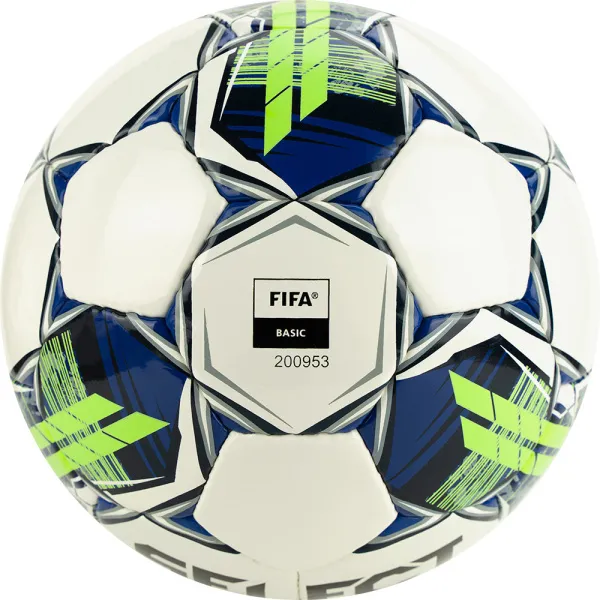 Мяч футзал. SELECT Futsal Master Shiny V22, 1043460004, р.4, Basic,32п, гл.ПУ, руч.сш,бел-син-зел за 7&nbsp;539.50 ₽ в Ярославле