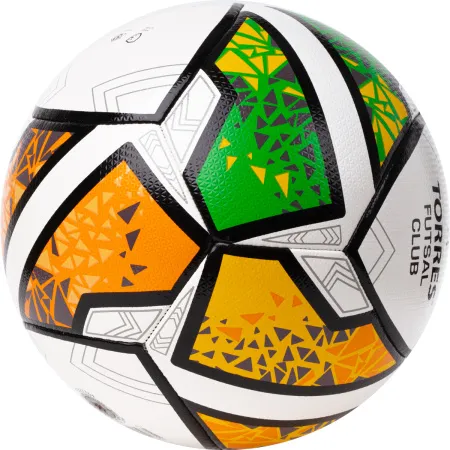 Мяч футзал. TORRES Futsal Club, FS323764, р.4, 10 пан. ПУ, 4 под. сл, гибрид. сш. бело-зел-оранж за 2&nbsp;264.40 ₽ купить в Ярославле