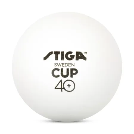 Мяч для наст. тенниса Stiga Cup ABS, 1110-2510-12, диам.40+мм, пластик, упак. 12 шт, белый за 1&nbsp;774.80 ₽ купить в Ярославле