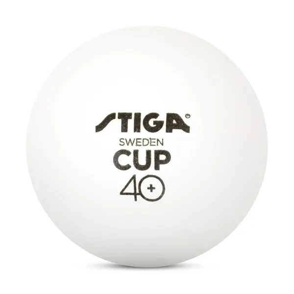 Мяч для наст. тенниса Stiga Cup ABS, 1110-2510-12, диам.40+мм, пластик, упак. 12 шт, белый за 1&nbsp;774.80 ₽ в Ярославле