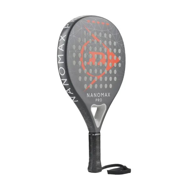 Ракетка для падела Dunlop Nanomax Pro, 10370739, для профессионалов, карбон,серо-оранжевый за 17&nbsp;248.20 ₽ в Ярославле