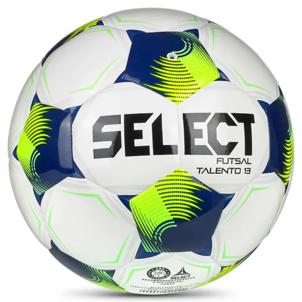 Мяч футзал. SELECT Futsal Talento 13 V26, 1062471015, р.3, 32п, ТПУ, гибр.сш, бело-сине-желтый за 4&nbsp;355.40 ₽ в Ярославле