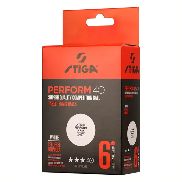 Мяч для наст. тенниса Stiga Perform 3***, 40+, 1113-2110-06, пластик, ITTF Appr., уп.6 шт, бел за 2&nbsp;121.60 ₽ в Ярославле
