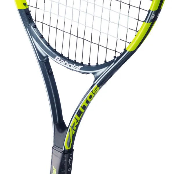 Ракетка б/т дет. BABOLAT Carlitos Jr 25 Gr00, 140524, для 8-10 лет, алюм, со струн, серо-салатовый