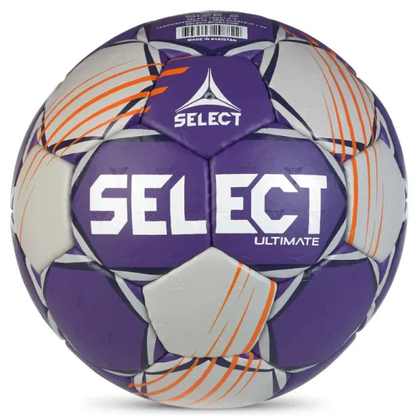 Мяч ганд. SELECT Ultimate Official EHF V24, 1612858999, Senior(р.3), EHF Appr, ПУ, руч.сш, фиол-сер за 15&nbsp;504 ₽ в Ярославле