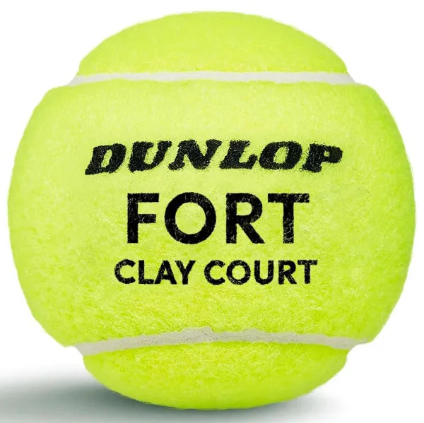 Мяч теннисный Dunlop Fort Clay Court 4B, 601613, уп.4 шт,одобр.ITF и FFT,сукно,нат.резина,желтый за 1&nbsp;812.20 ₽ в Ярославле