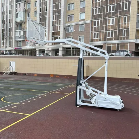 Баскетбольная стойка мобильная складная на пружинах вынос 2,25 м c противовесом ZAVODSPORTA за 530&nbsp;660 ₽ купить в Ярославле