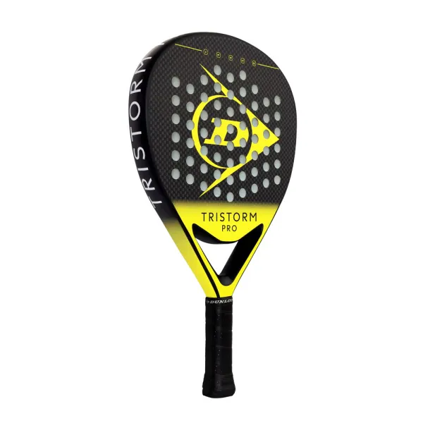 Ракетка для падела Dunlop Tristorm Pro, 10359946, для опытных игроков, графит, черно-желтый за 19&nbsp;643.50 ₽ в Ярославле