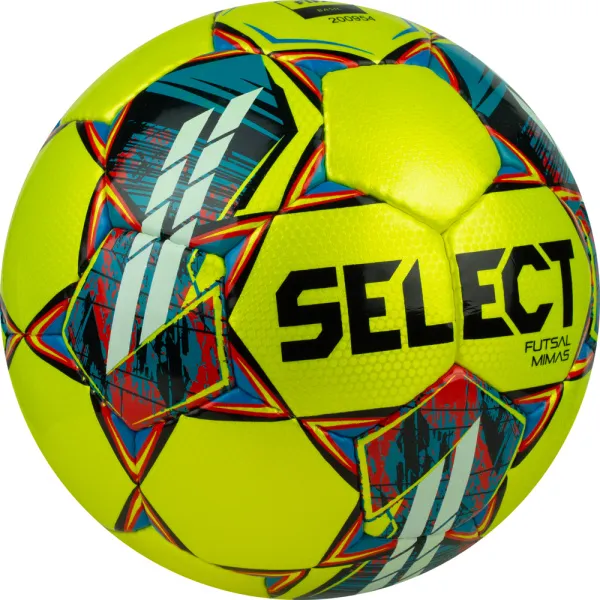 Мяч футзал. SELECT Futsal Mimas, 1053460550, р.4,FIFA Basic, 32 пан, гл.ПУ, руч.сш, жел-сине-красный за 6&nbsp;303.60 ₽ в Ярославле