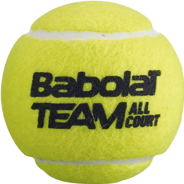 Мяч теннисный BABOLAT Team All Court,502081, уп.4 шт,одобр.ITF, сукно, нат.резина,желтый за 2&nbsp;385.10 ₽ в Ярославле