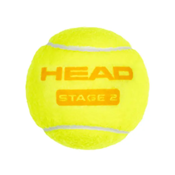 Мяч теннисный детский HEAD Stage 2 Orange, 578423,уп.3 шт, фетр,нат.резина,желто-оранжевый за 836.40 ₽ в Ярославле