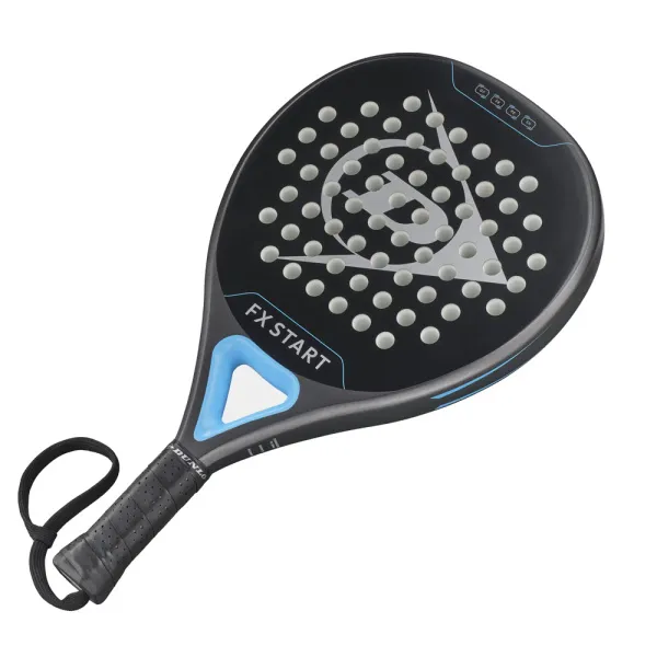 Ракетка для падела Dunlop FX Start, 10370737, для начинающих, гибрид, графит, черно-синий за 13&nbsp;175 ₽ в Ярославле
