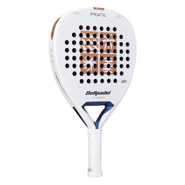 Ракетка для падела BULLPADEL Pearl 27, 497249, для проф-в, стекловолокно,карбон, бело-золотистый за 44&nbsp;319 ₽ в Ярославле