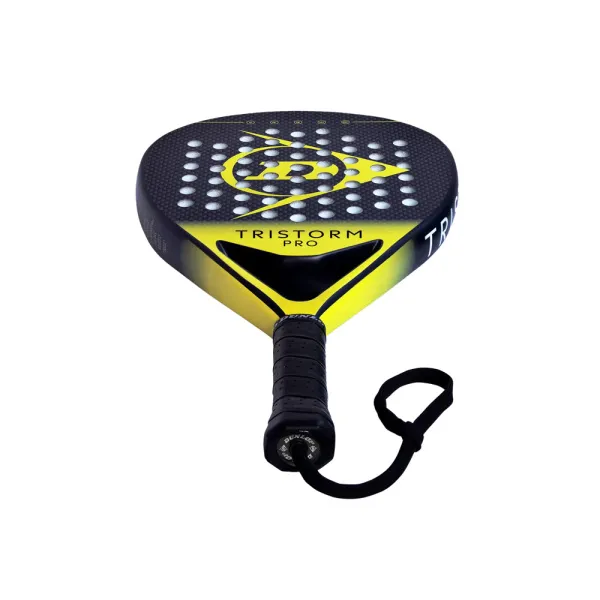 Ракетка для падела Dunlop Tristorm Pro, 10359946, для опытных игроков, графит, черно-желтый за 19&nbsp;643.50 ₽ в Ярославле