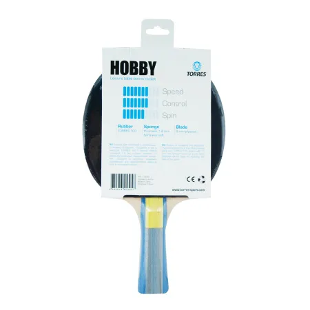 Ракетка для н/т TORRES Hobby, TT0003, для любителей, накладка 1,8 мм, конич. ручка за 875.50 ₽ купить в Ярославле