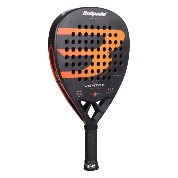 Ракетка для падела BULLPADEL Vertex Advance, 494414, для проф. и любителей, карбон, черно-оранжевый за 21&nbsp;559.40 ₽ в Ярославле