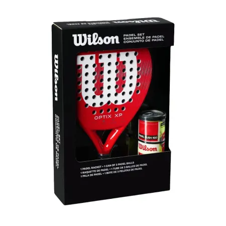 Набор для падела WILSON Optix XP Padel KIT, WR202110U2, ракетка + 3мяча, красный за 20&nbsp;362.60 ₽ купить в Ярославле